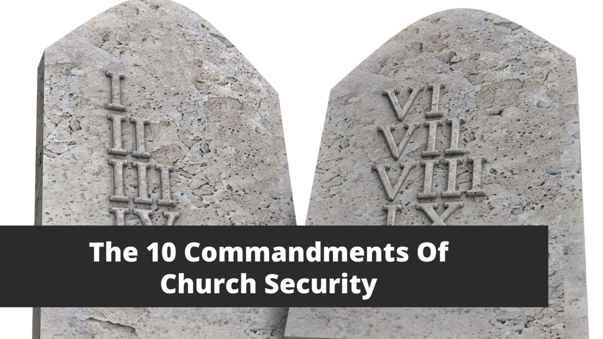 The ten commandments of church security